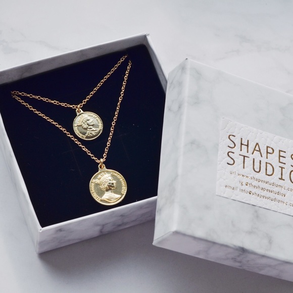 LAST 2 Pieces - The Must Have Retro Gold Coin Necklaces - Picture 3 of 7